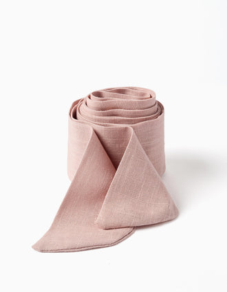 Faja de tela para vestido para niña, rosa claro