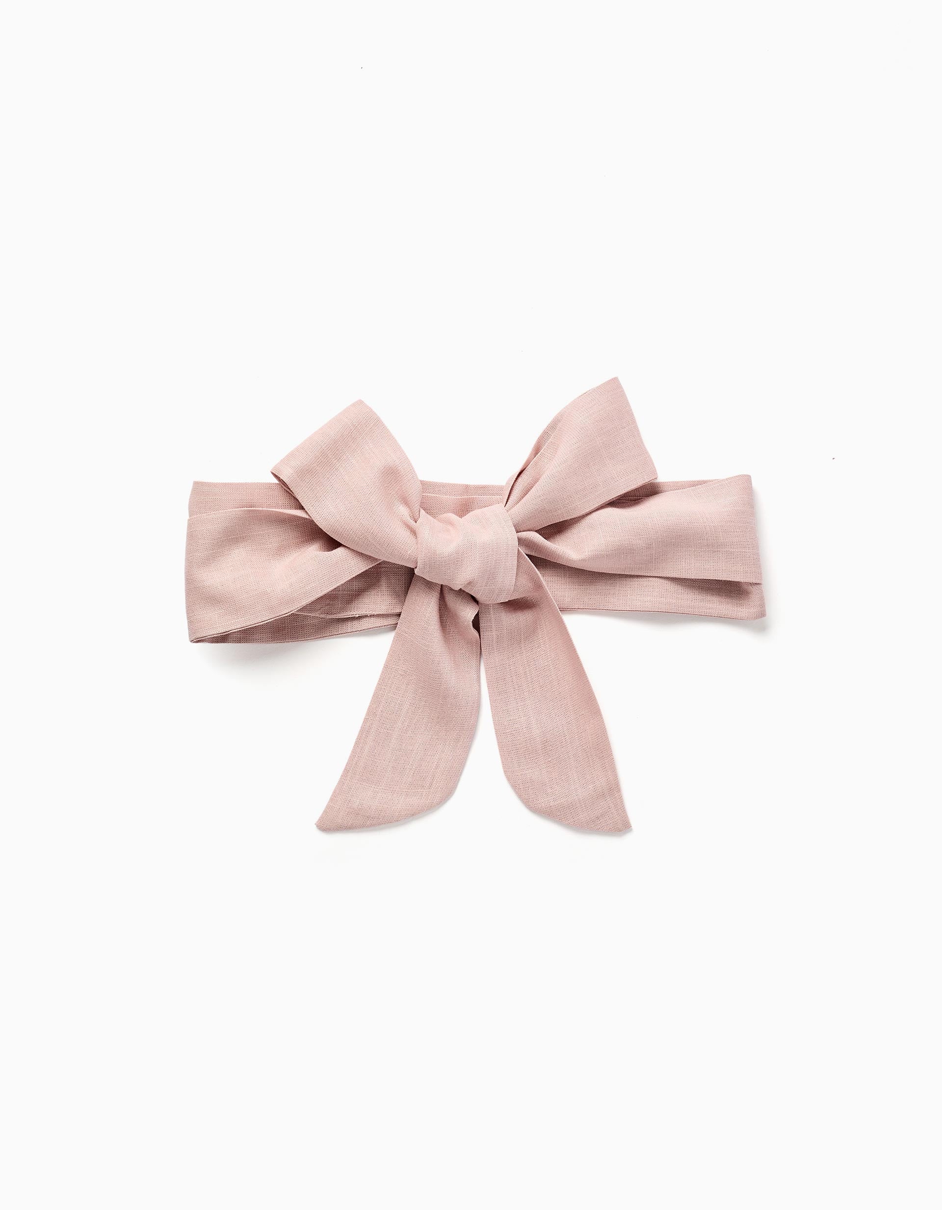 Faja de tela para vestido para niña, rosa claro
