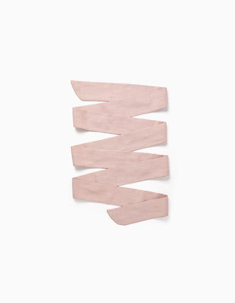 Faja de tela para vestido para niña, rosa claro