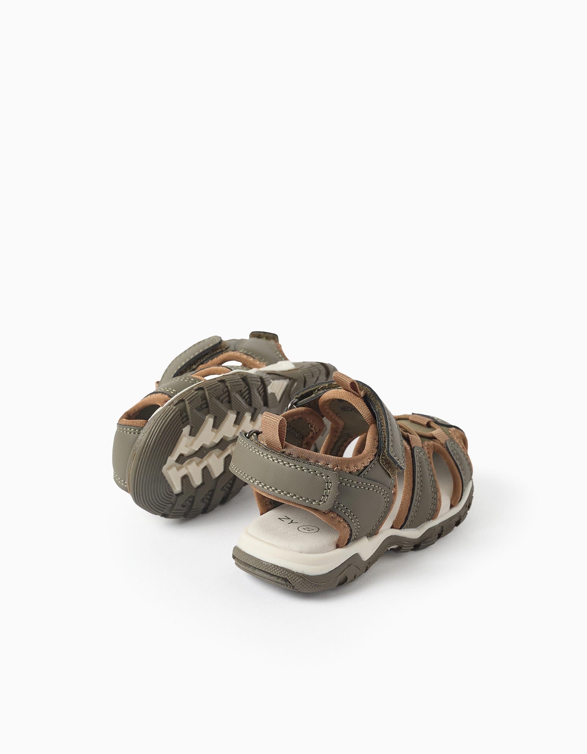 Cangrejeras superligeras para bebé niño, verde oscuro/marrón