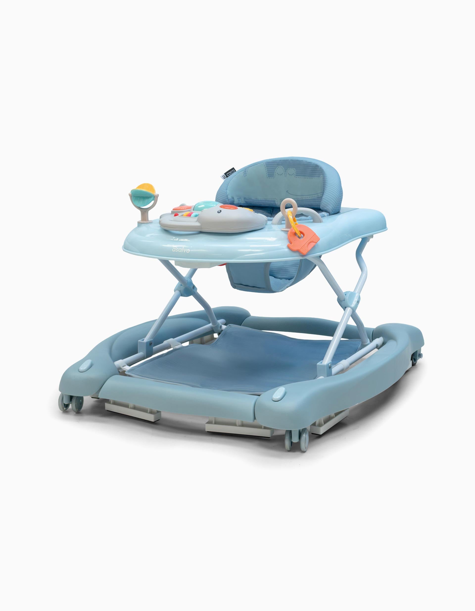 Baby Walker 4-in-1 Asalvo, Light Blue