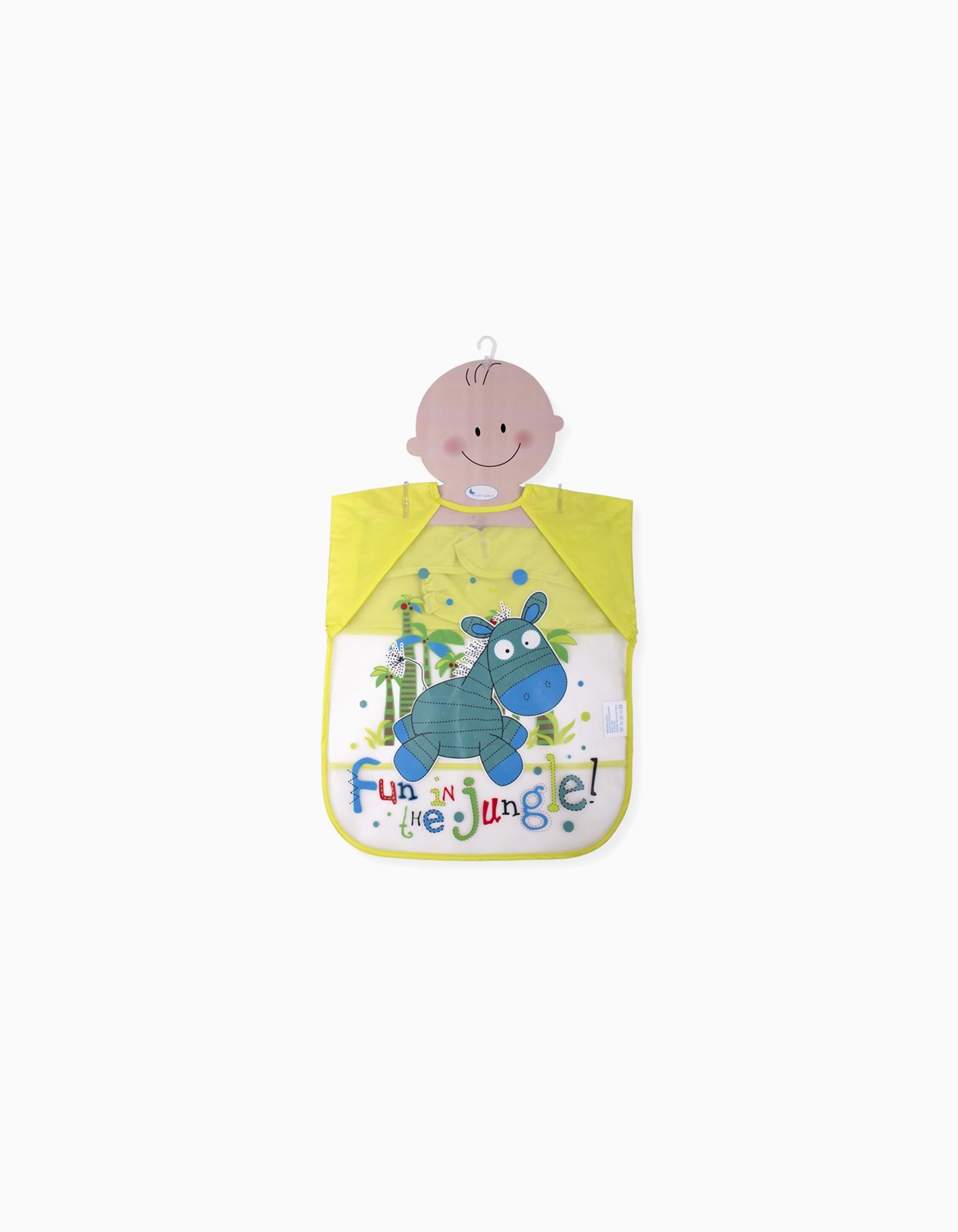 Waterproof Bib with Sleeves Interbaby, Yellow