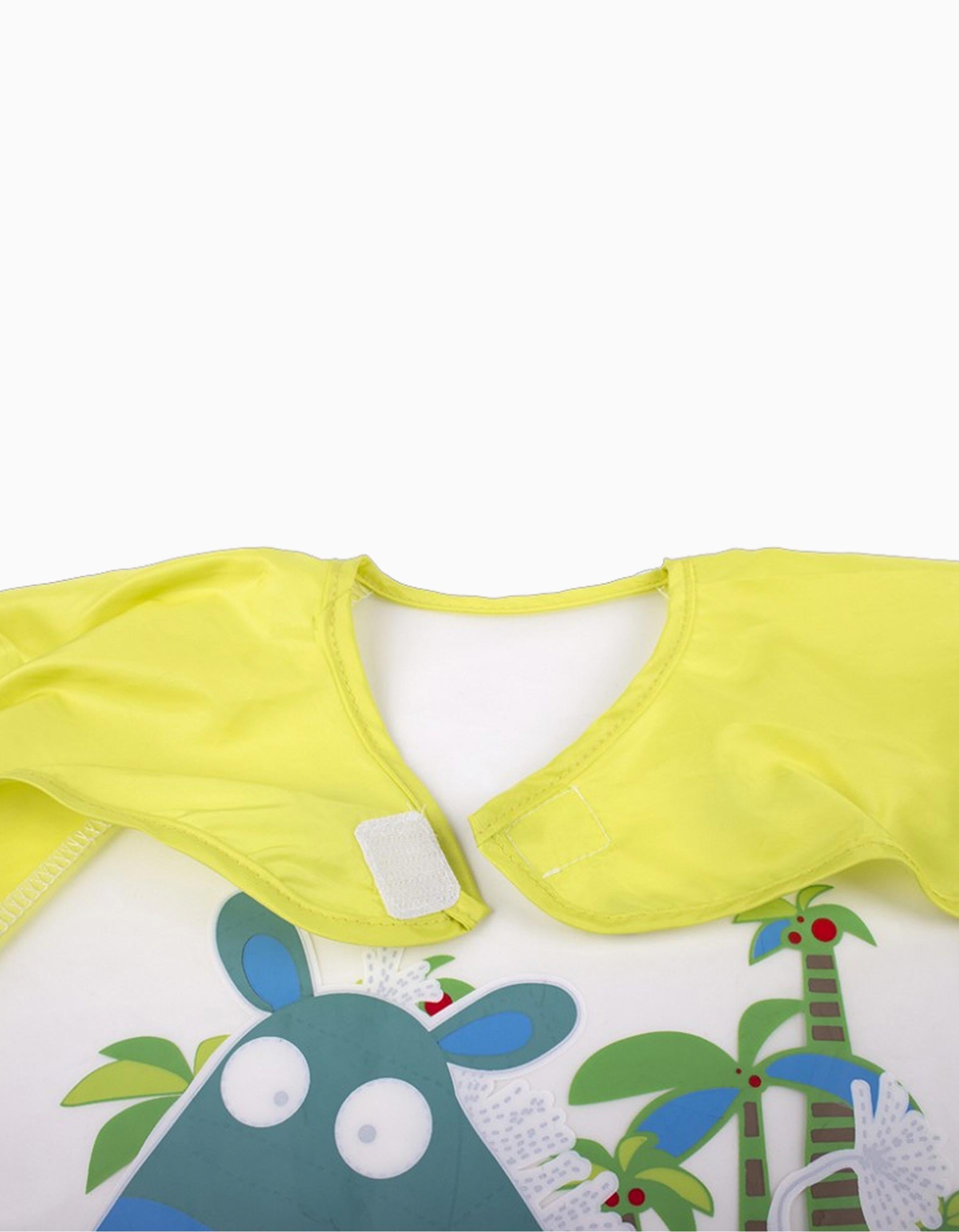 Waterproof Bib with Sleeves Interbaby, Yellow