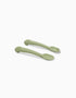 Cuchara + Tenedor de Silicona Interbaby 6M+, Verde