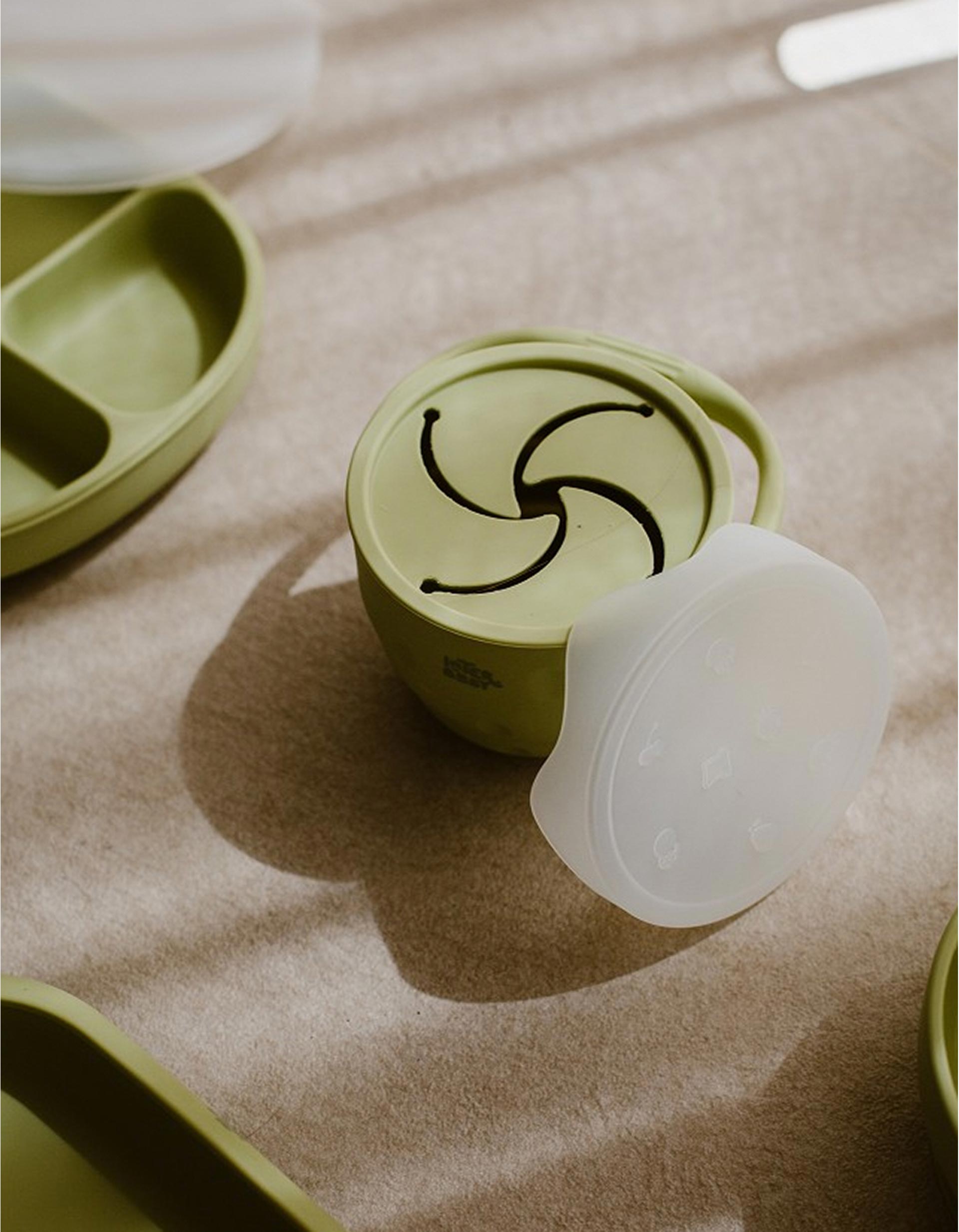 Foldable Silicone Snack Holder Interbaby, Green