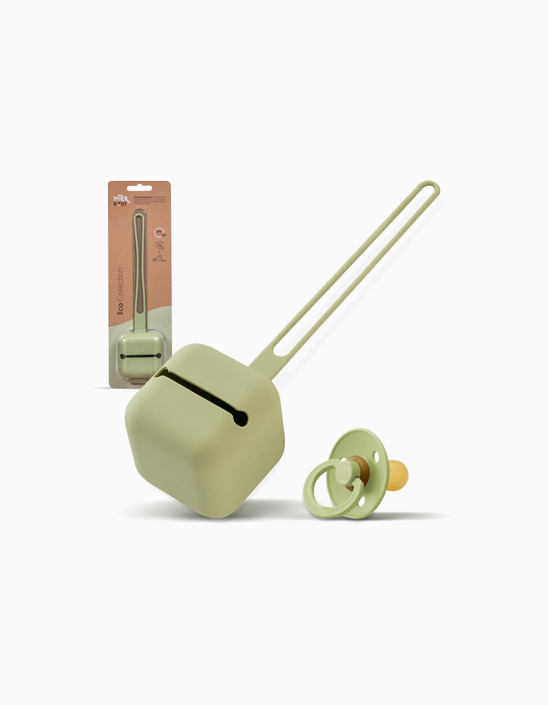 Pacifier Silicone Case Interbaby, Green