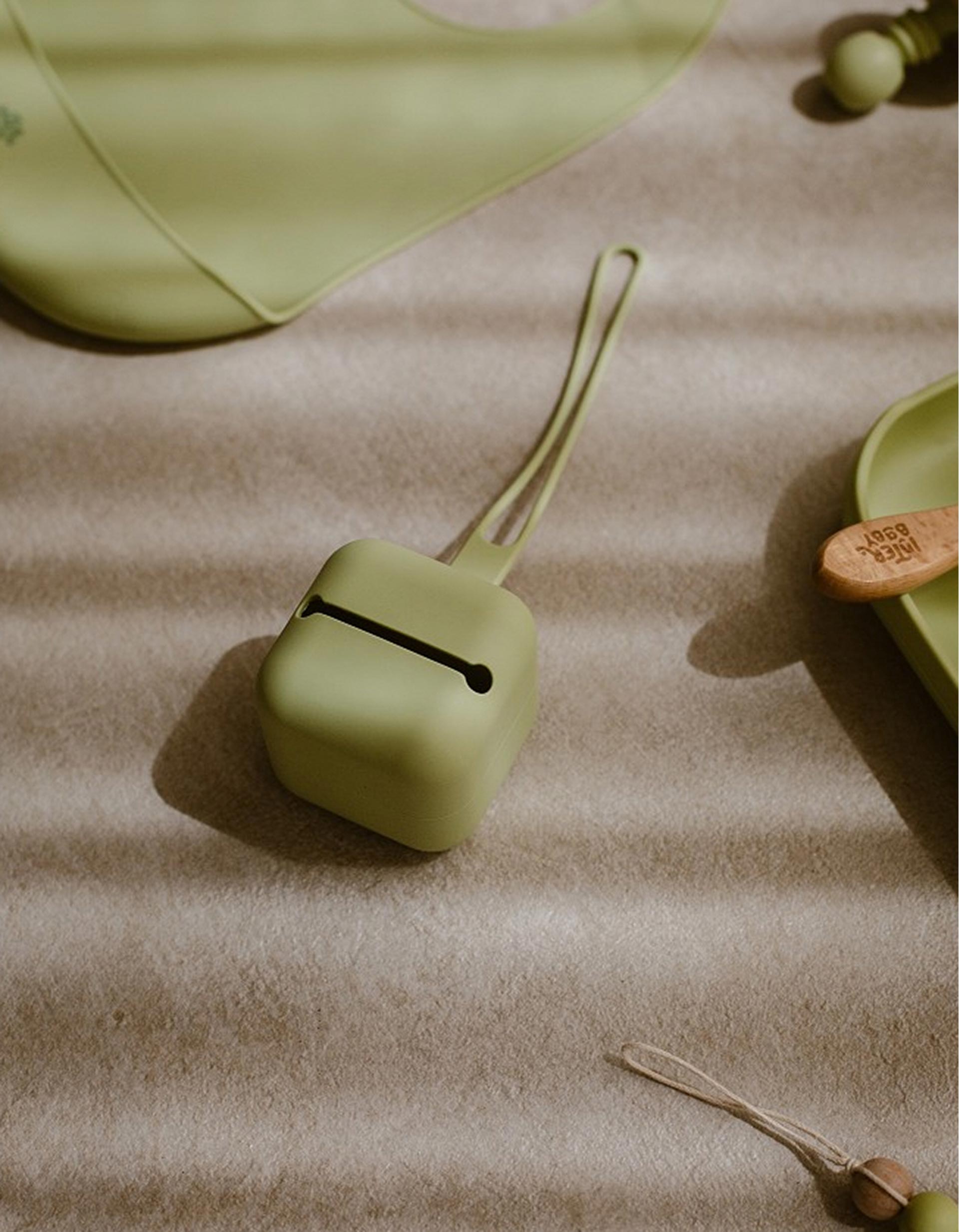 Pacifier Silicone Case Interbaby, Green