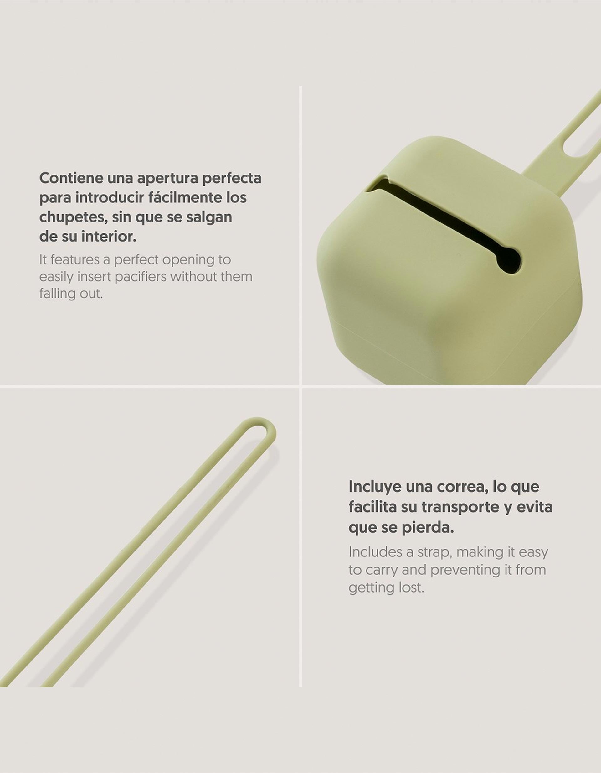 Pacifier Silicone Case Interbaby, Green