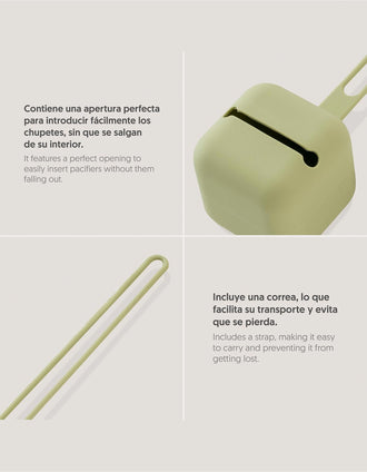 Porte-Sucette en Silicone Interbaby, Vert