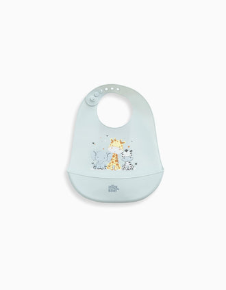 Silicone Bib 3 Friends Interbaby, Blue