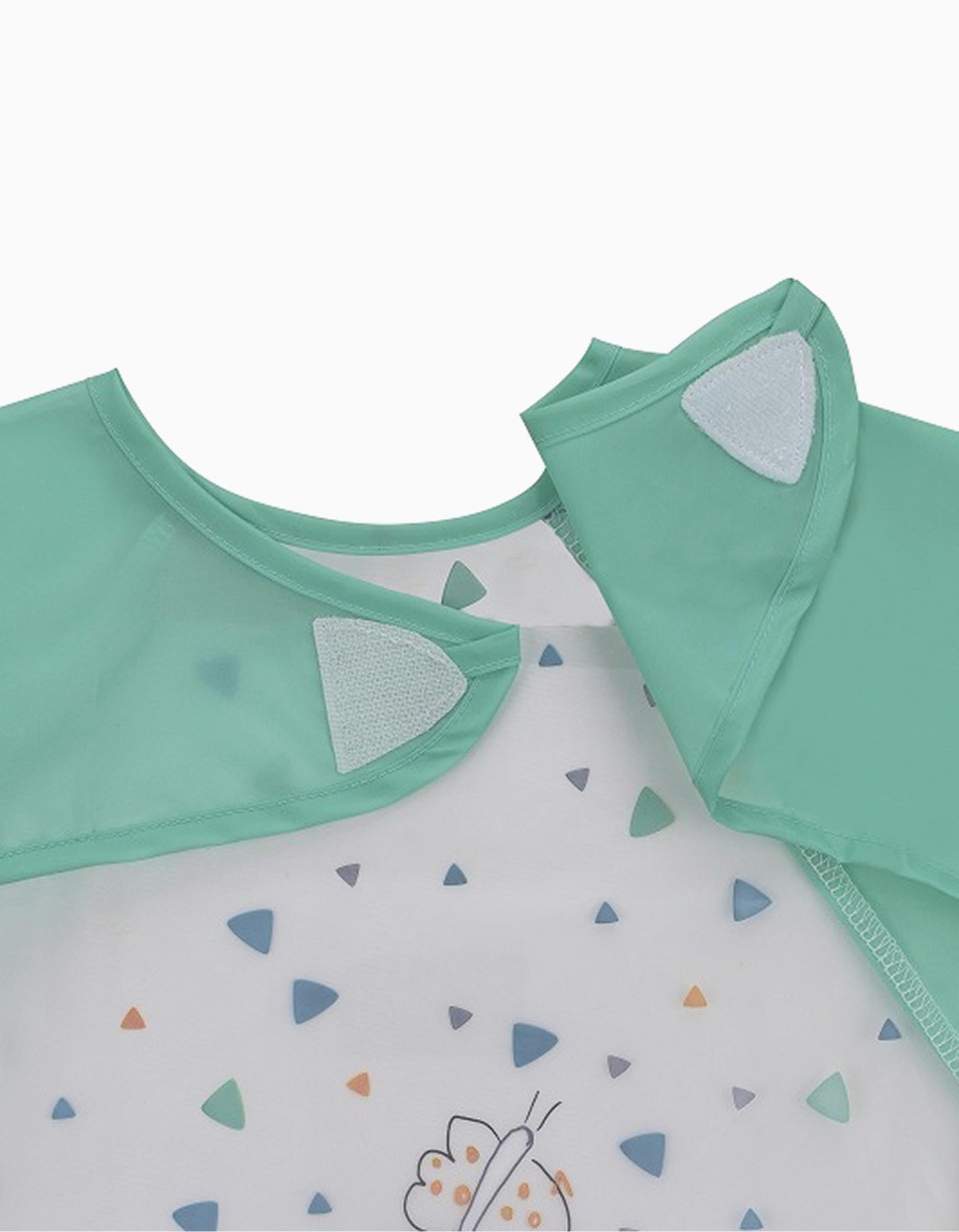 Waterproof Bib with Sleeves 'Lion' Interbaby, Green