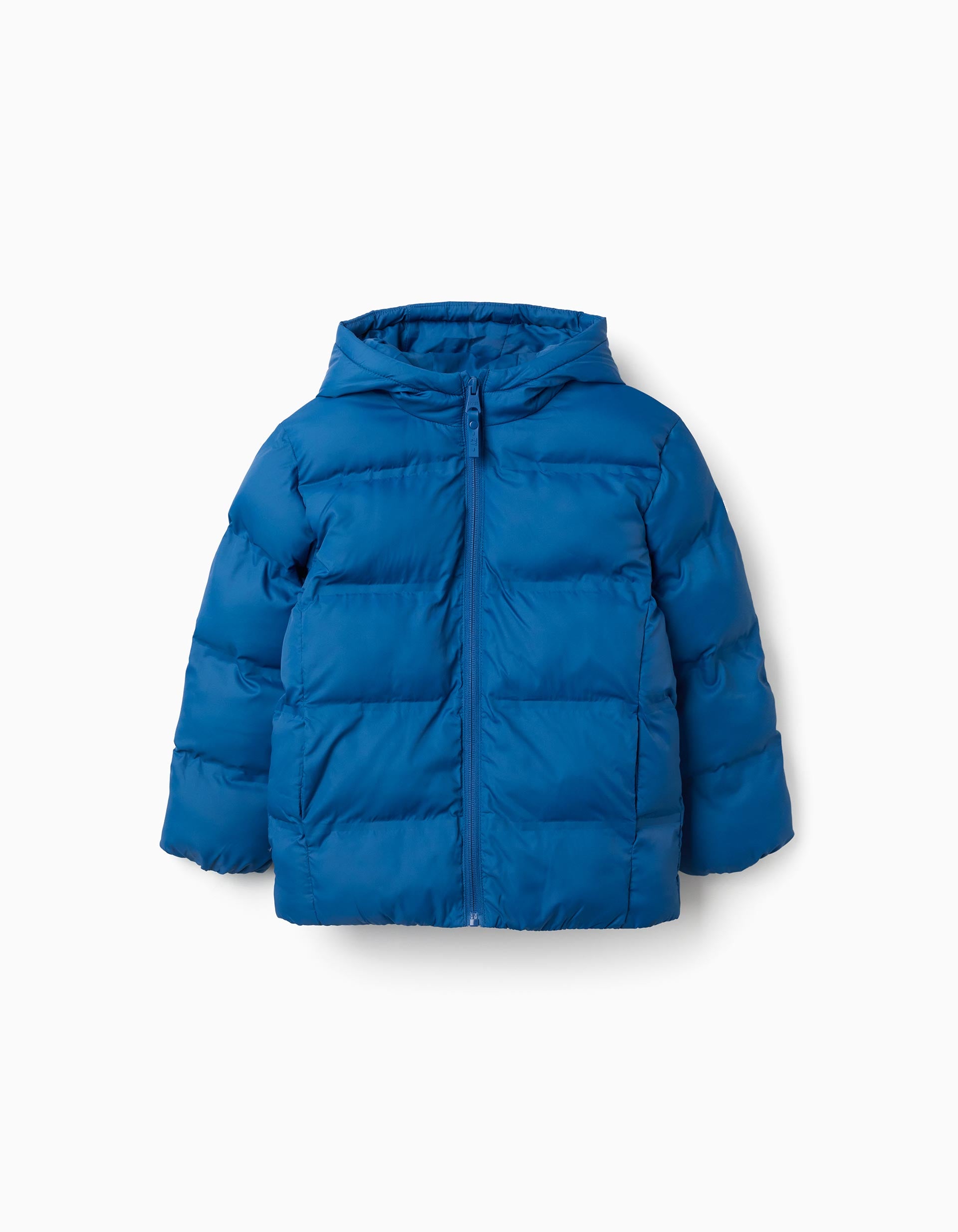 Doudoune thermique avec capuche et poches pour garçon, bleu