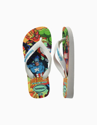 Tongs Havaianas avec imprimés Avengers pour garçon, multicolore