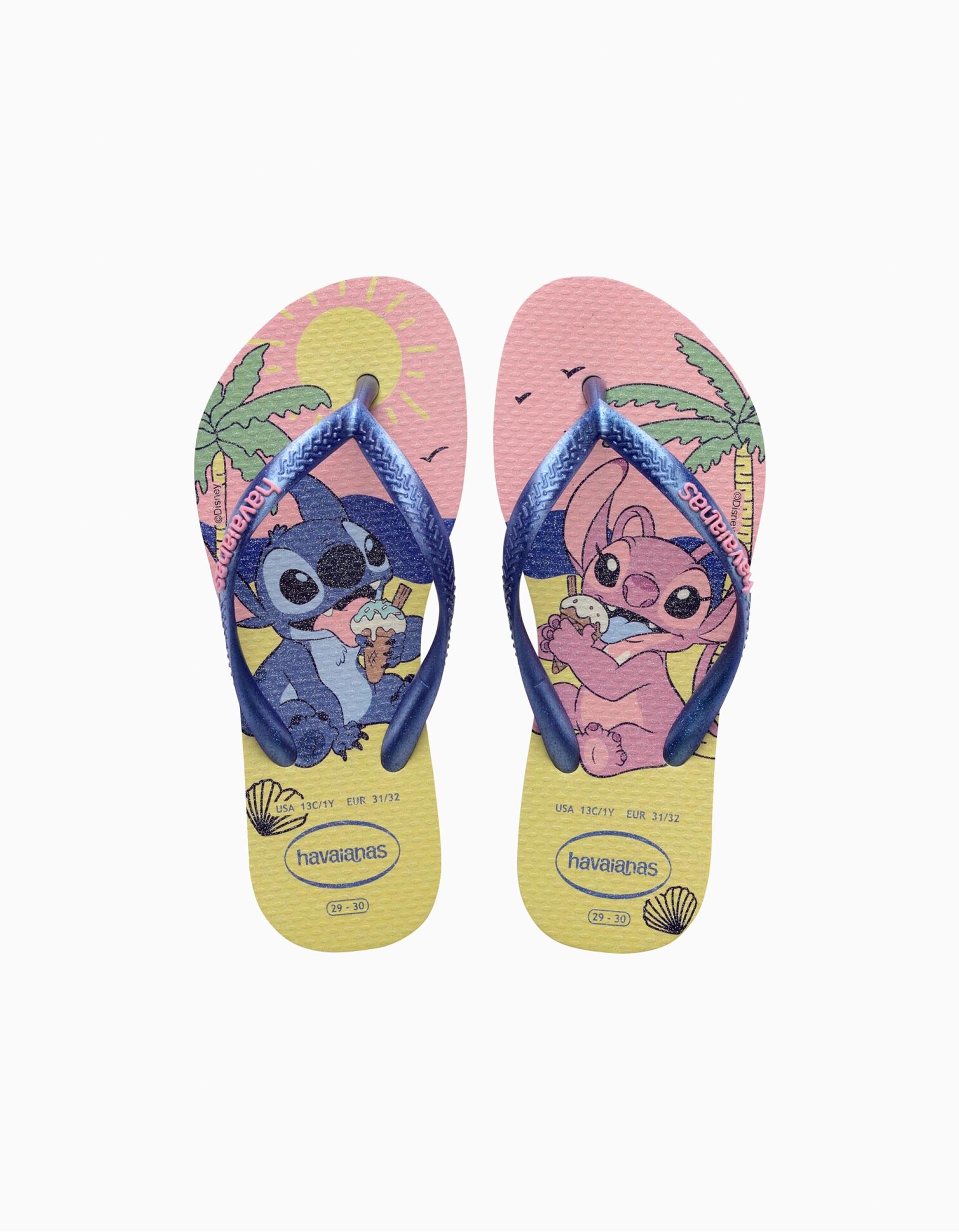 Chanclas Havaianas con estampados de Stitch para niña, multicolor