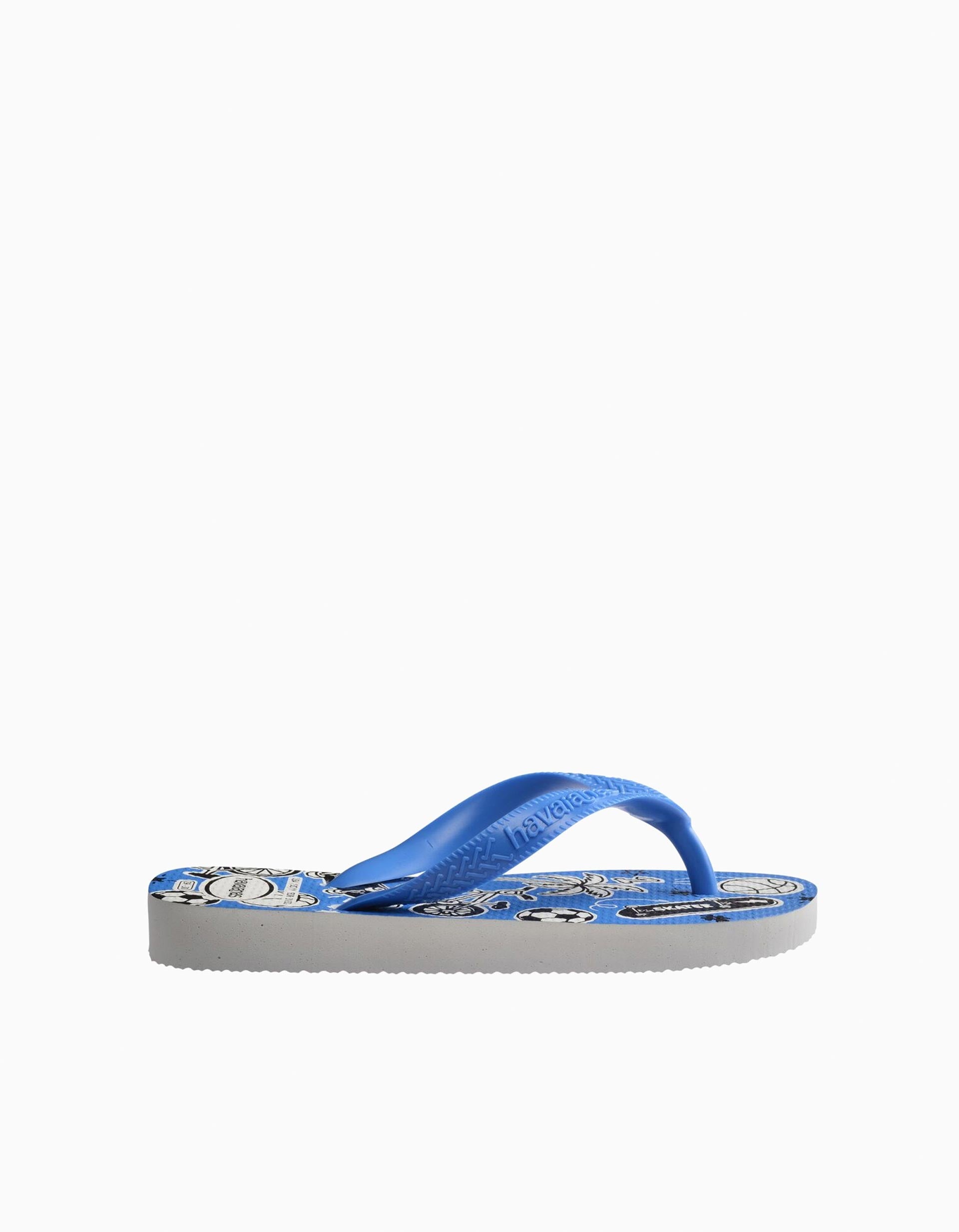 Chanclas Havaianas con estampados de deportes para niños, azul