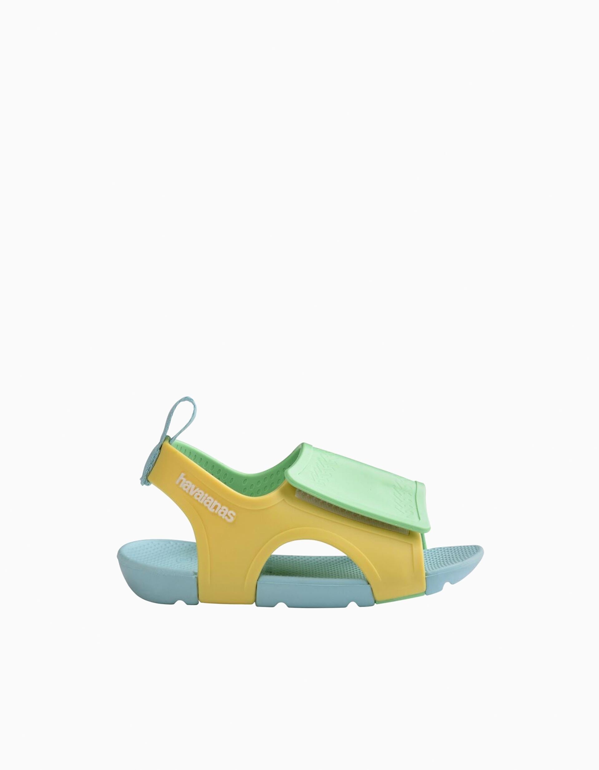 Sandalias Havaianas con tira ajustable para bebés, amarillo/azul/verde