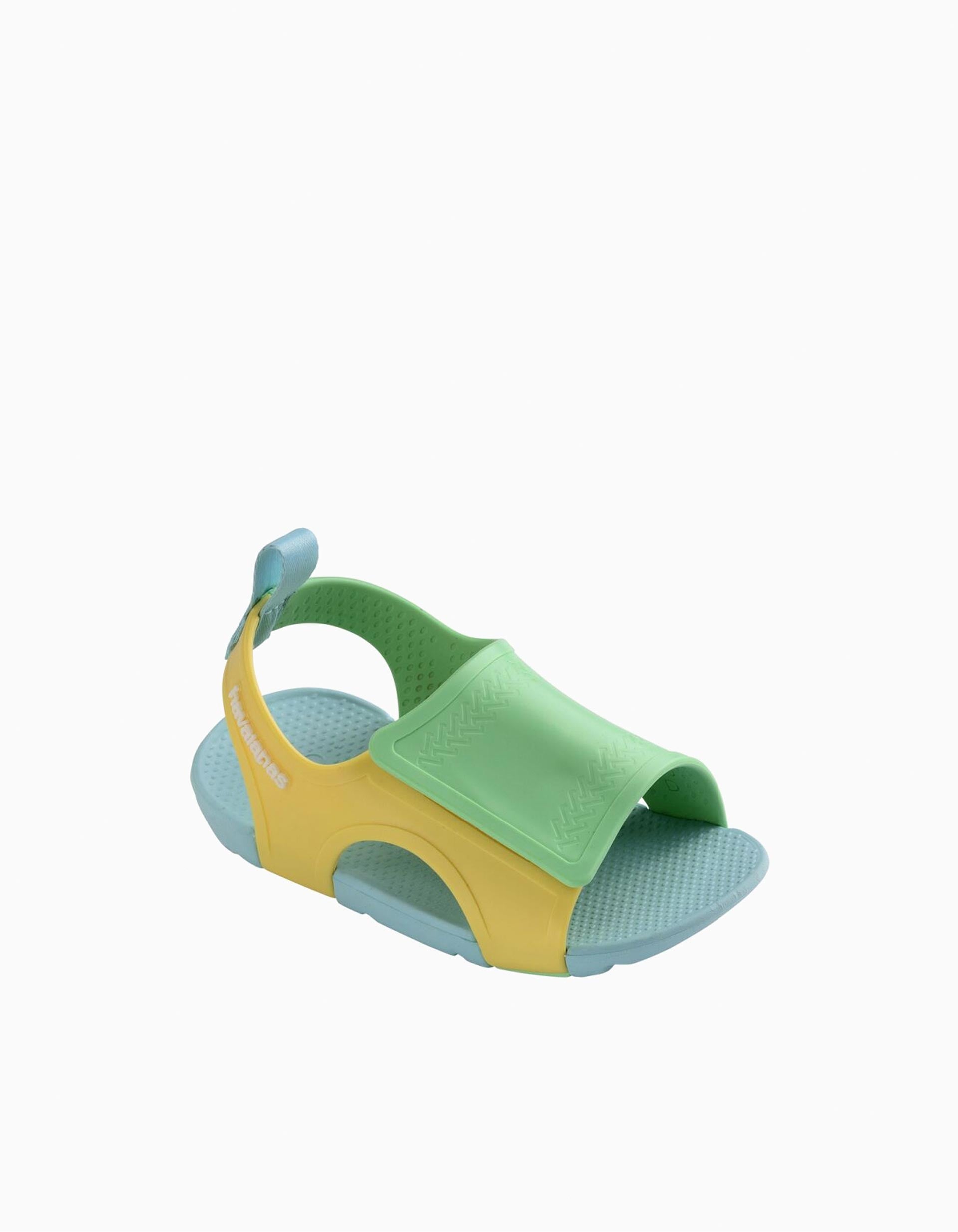 Sandalias Havaianas con tira ajustable para bebés, amarillo/azul/verde