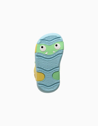Sandalias Havaianas con tira ajustable para bebés, amarillo/azul/verde