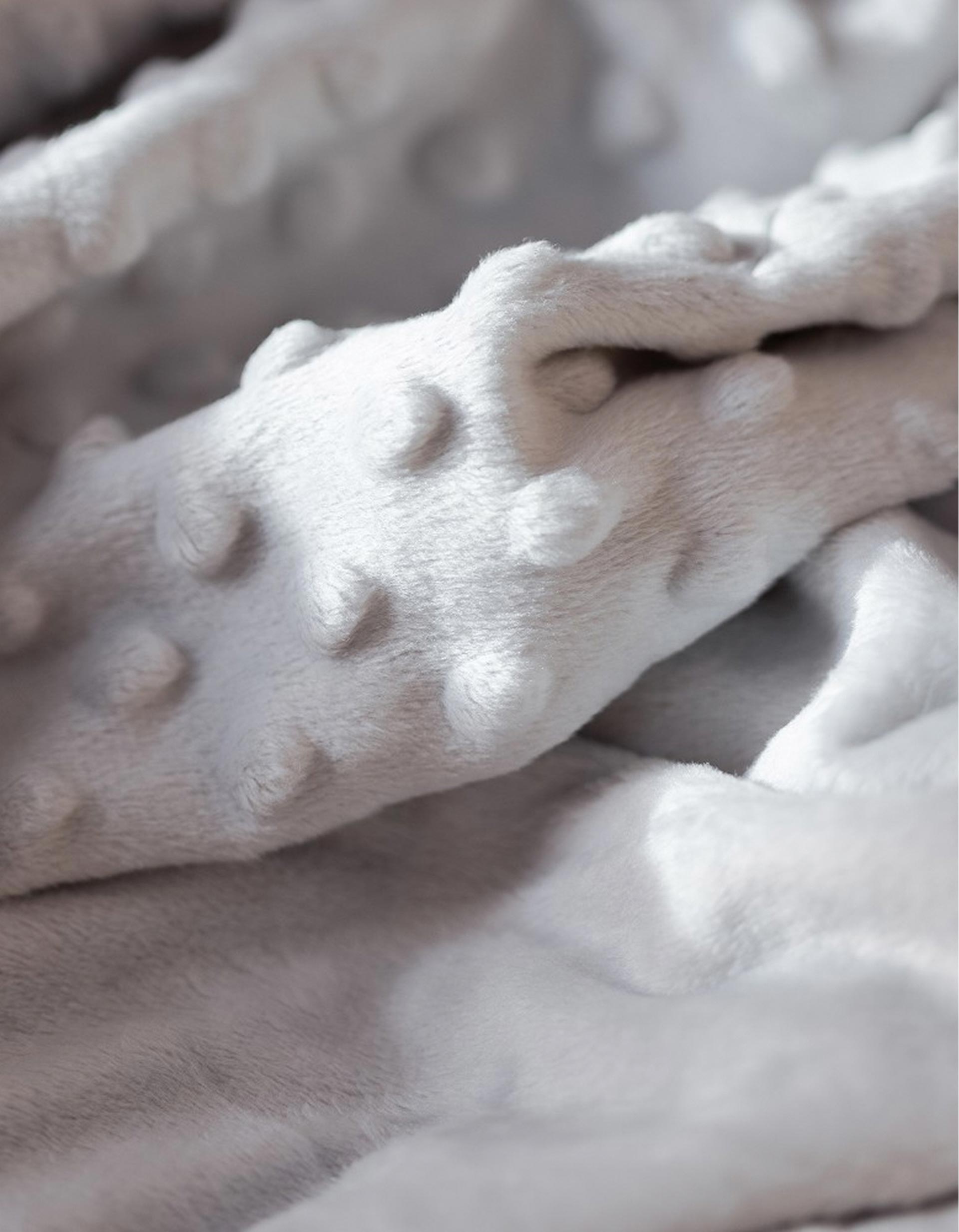 Couverture à Bulles Extra Douce Interbaby 80x100 cm, Gris