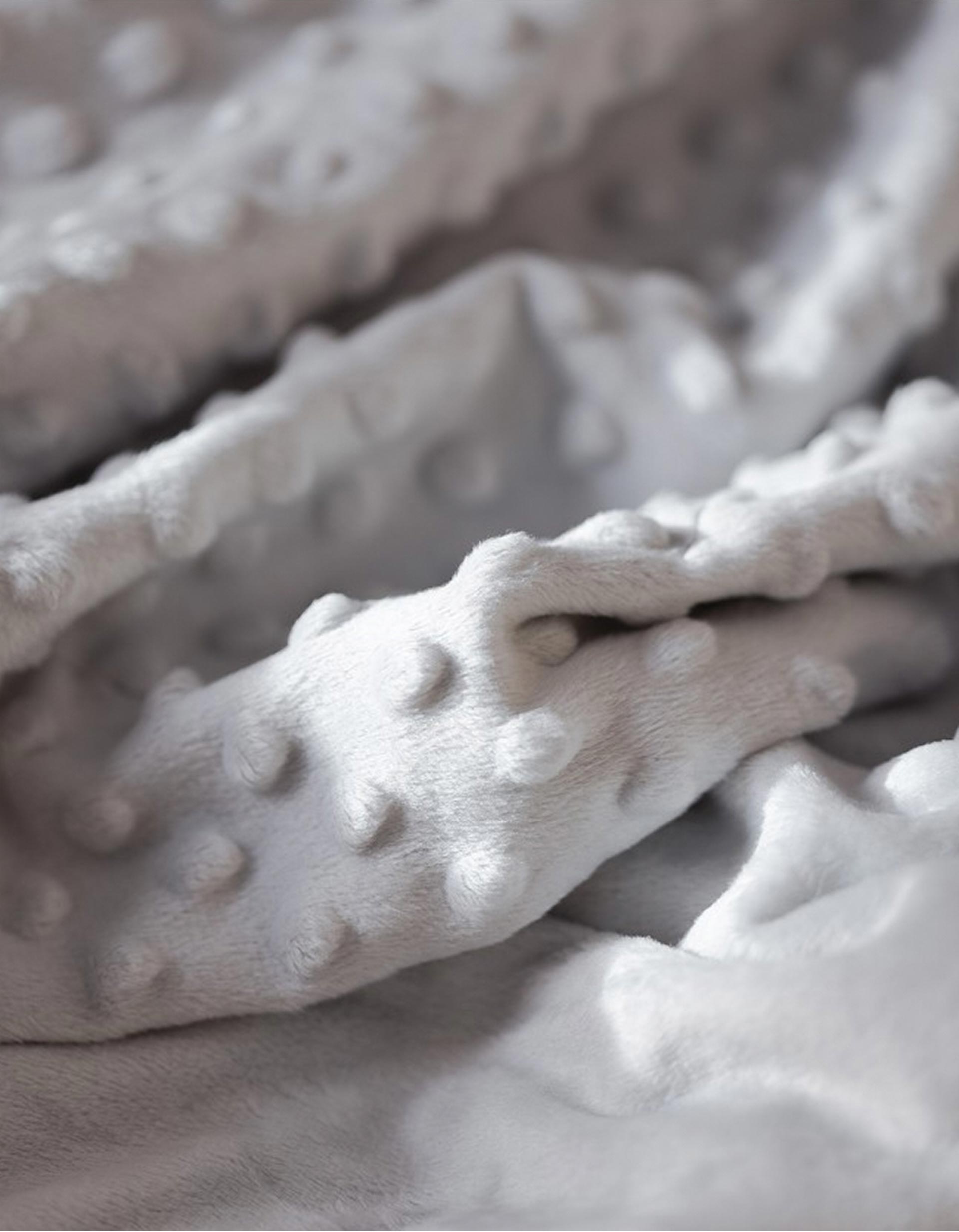 Couverture à Bulles Extra Douce Interbaby 80x100 cm, Gris