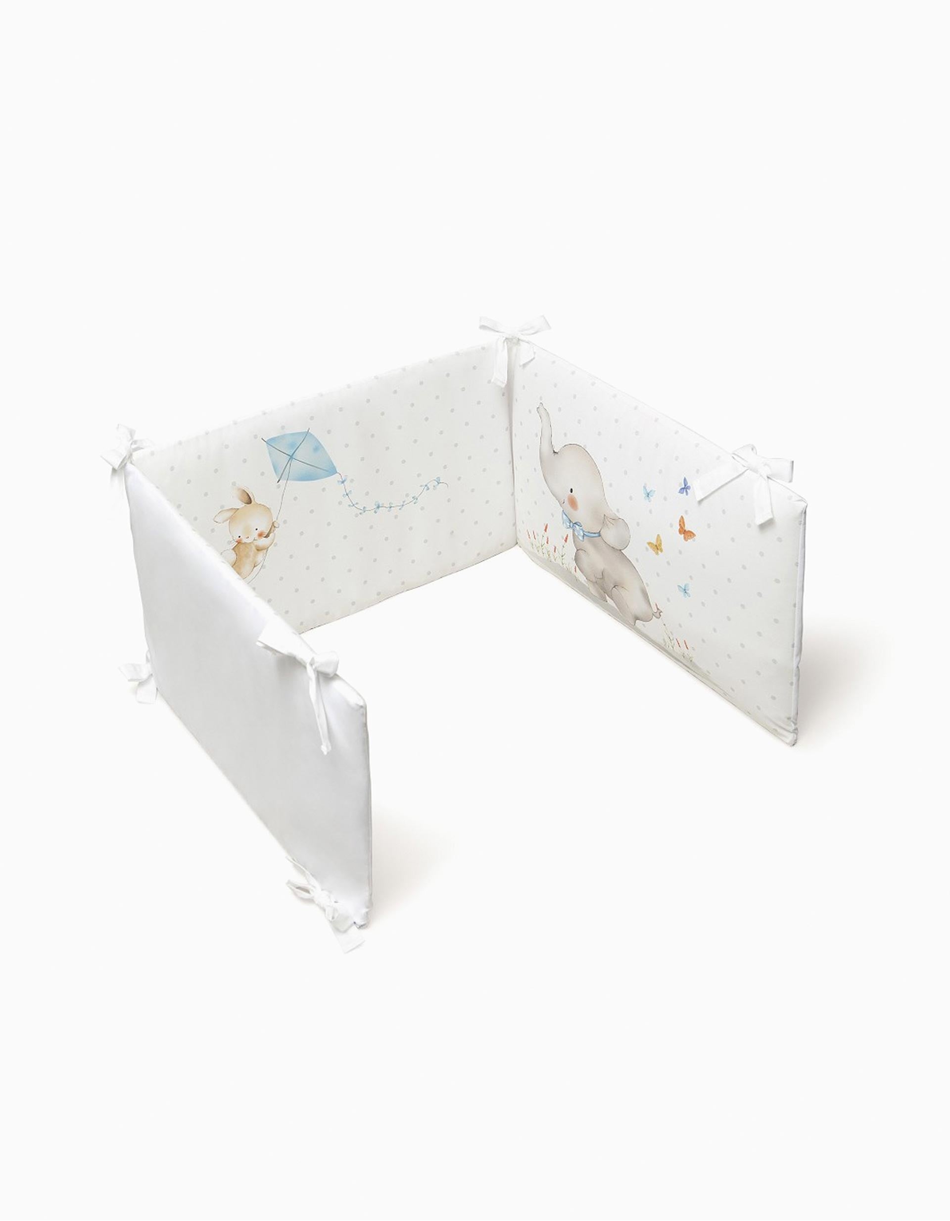 Duvet and Cot Bumper Interbaby Elephant 60x120 Cm, Blue