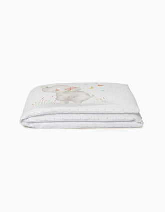Couette et Tour de Lit Elephant Interbaby 60x120 cm, Rose