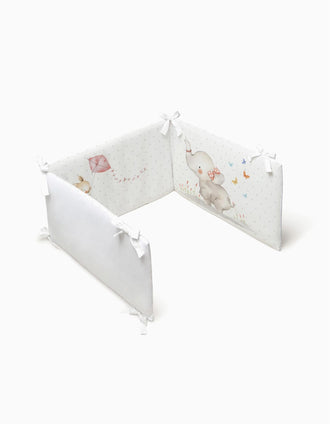 Couette et Tour de Lit Elephant Interbaby 60x120 cm, Rose