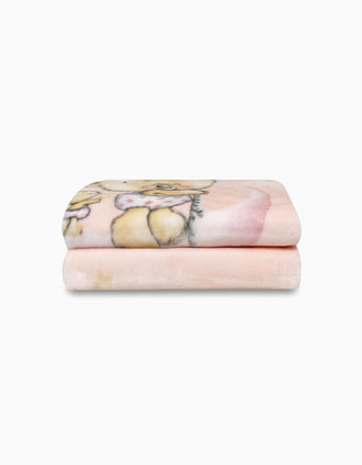 Couverture en Velours Ours des Nuages Interbaby 110x140 cm, Rose