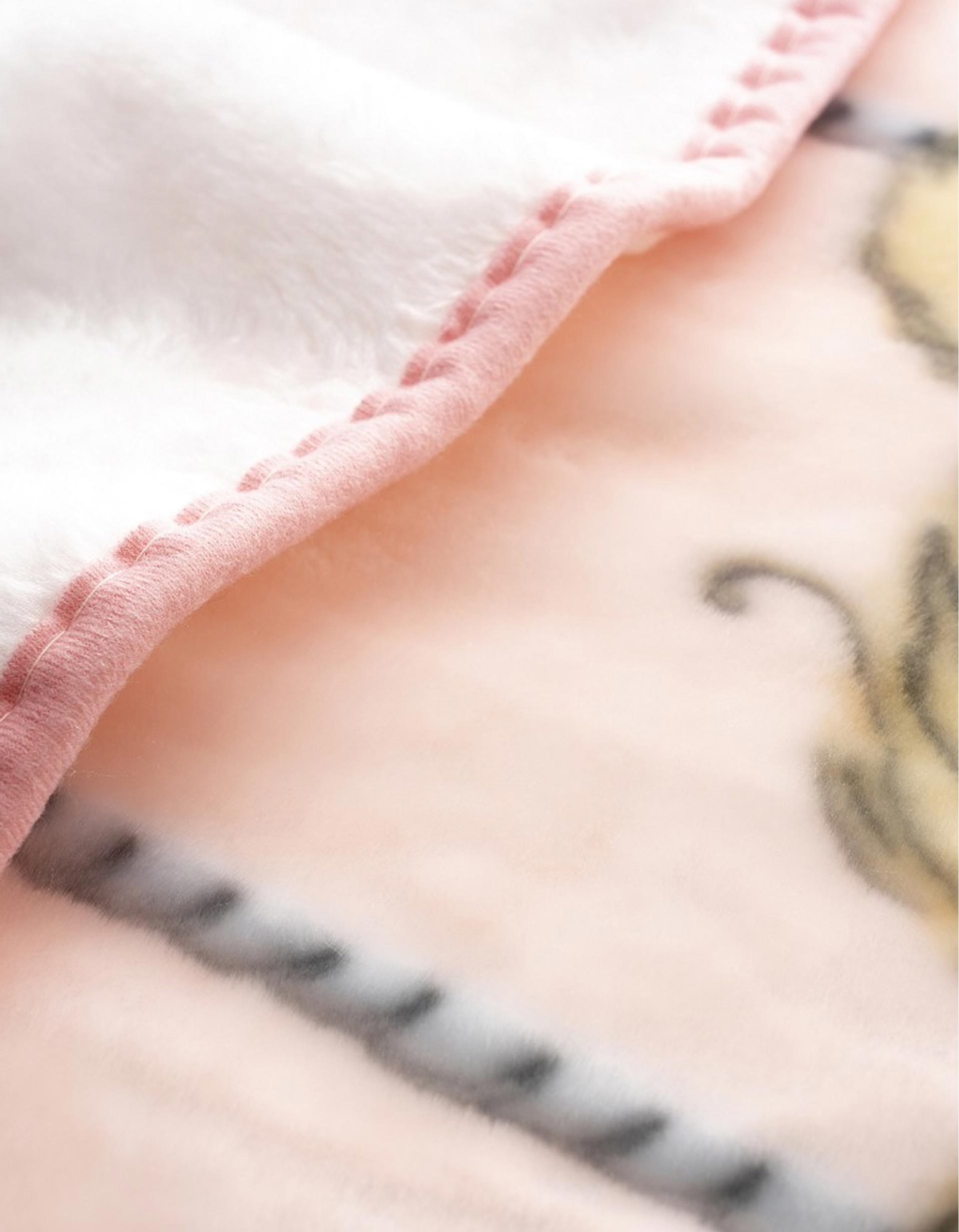 Manta de Veludo Urso Nuvem Interbaby 110X140cm, Rosa