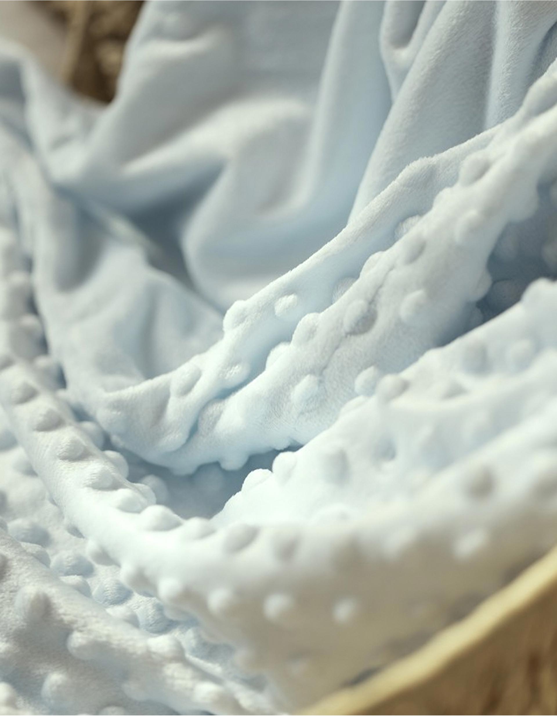 Manta Extra Suave con Burbujas Interbaby 80x100 Cm, Verde