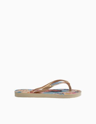 Havaianas flip flops with Princesses prints for girls, multicolour