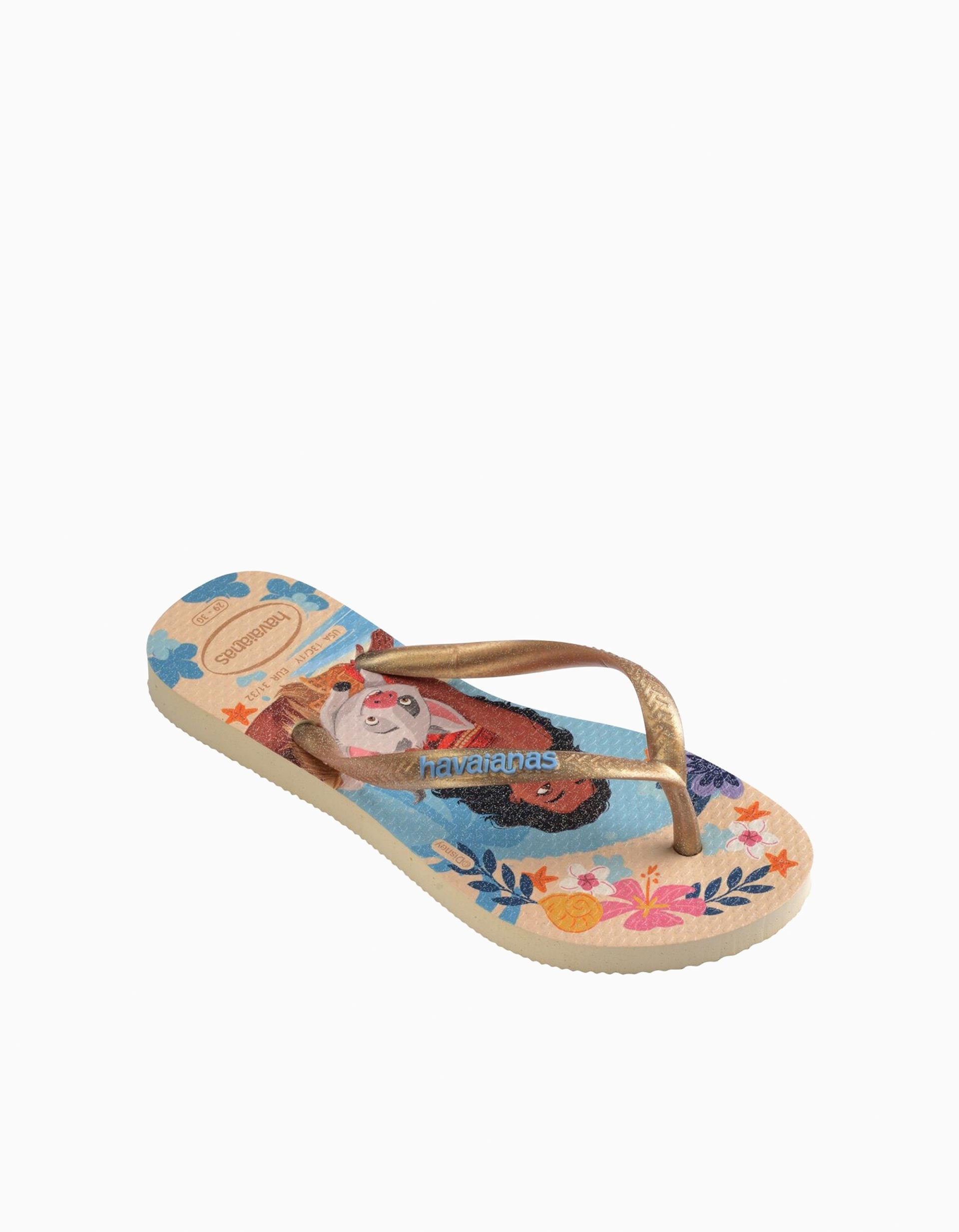 Chanclas Havaianas con estampados de Princesas para niña, multicolor