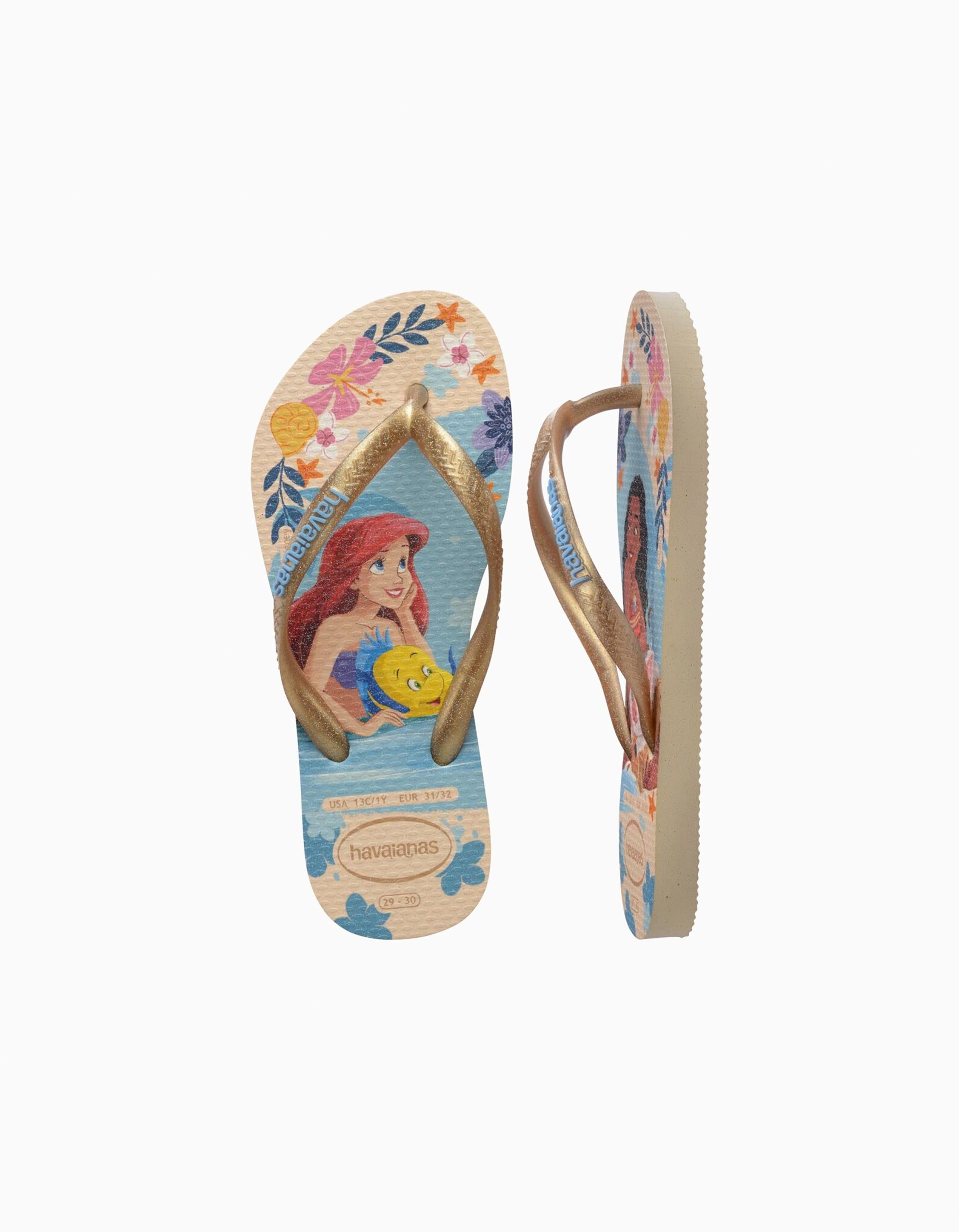 Chanclas Havaianas con estampados de Princesas para niña, multicolor