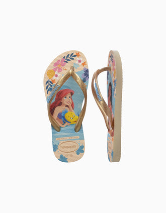 Havaianas flip flops with Princesses prints for girls, multicolour