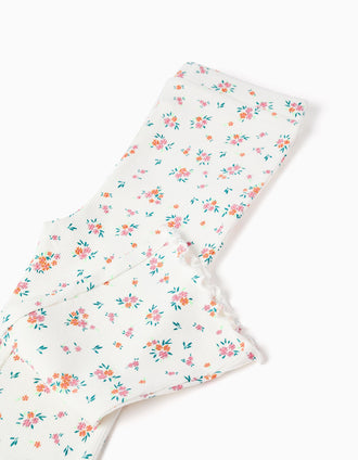 T-shirt en coton et pantalon côtelé pour bébé fille, saumon/beige