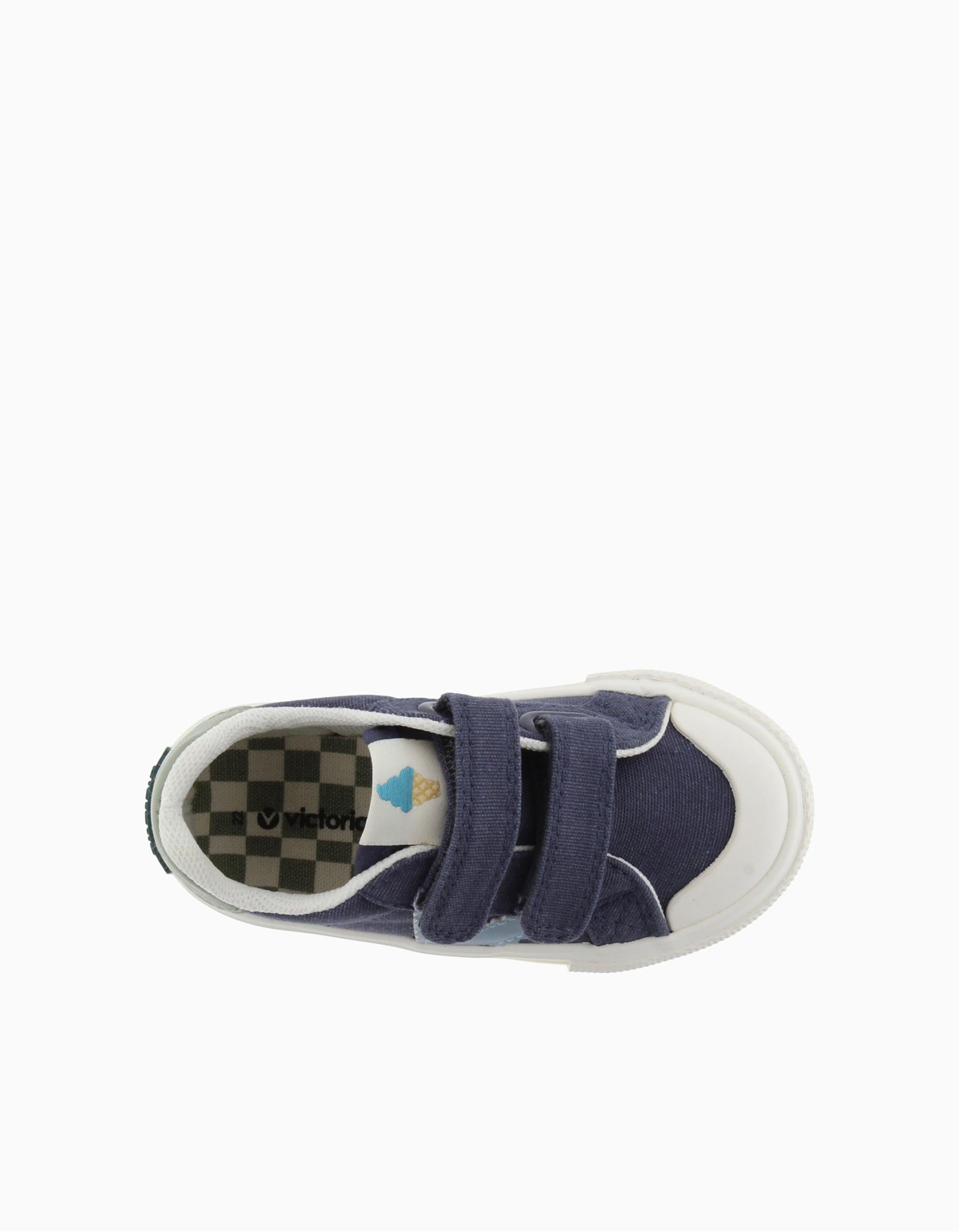 Zapatillas deportivas de lona Victoria para niño, azul oscuro