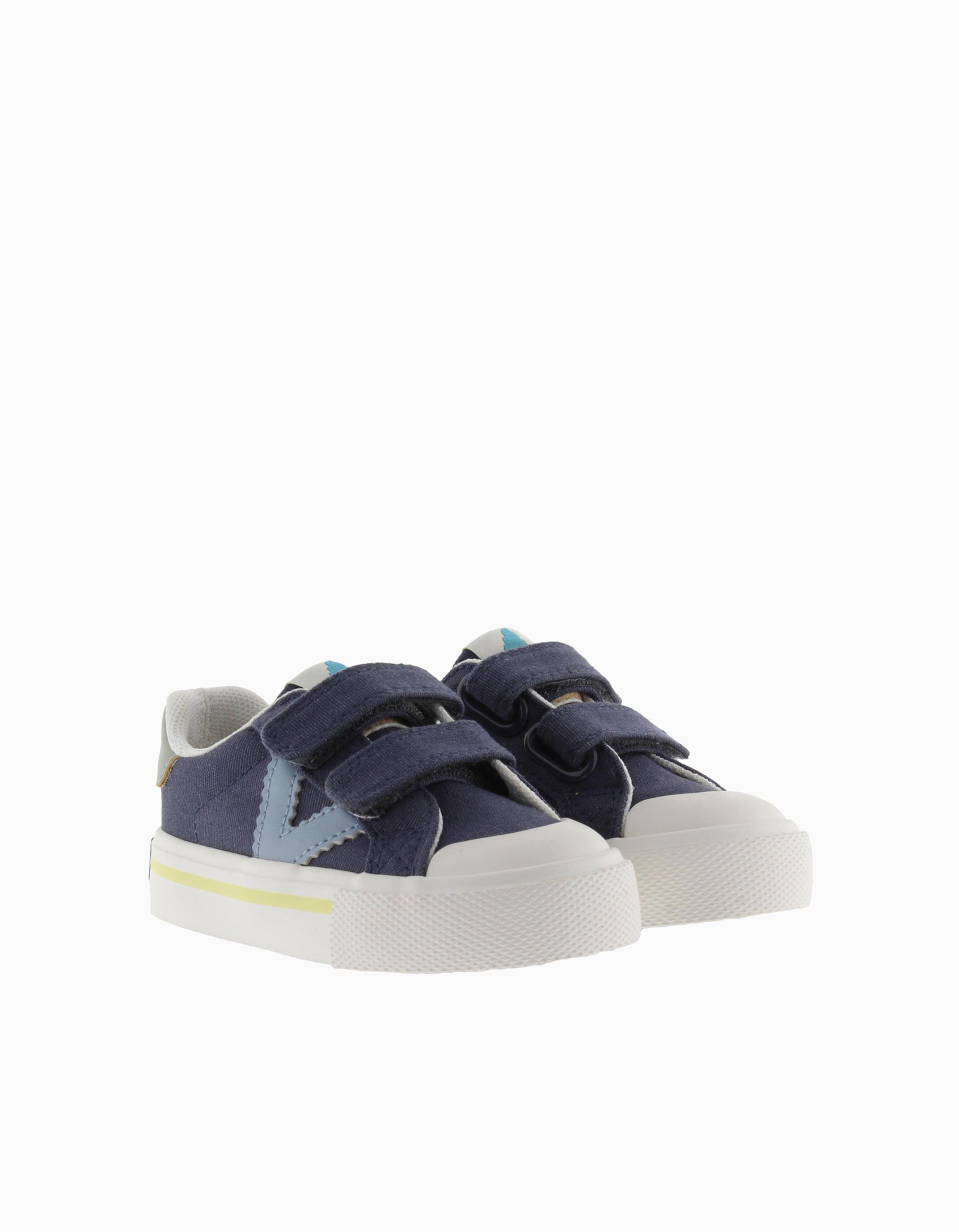 Zapatillas deportivas de lona Victoria para niño, azul oscuro