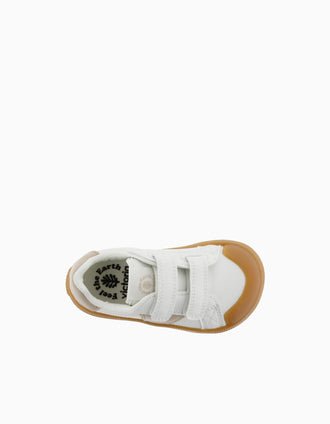 Zapatillas deportivas Barefoot Victoria para bebés, blanco/beige