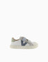 Zapatillas deportivas Barefoot Victoria para bebé niño, blanco/azul