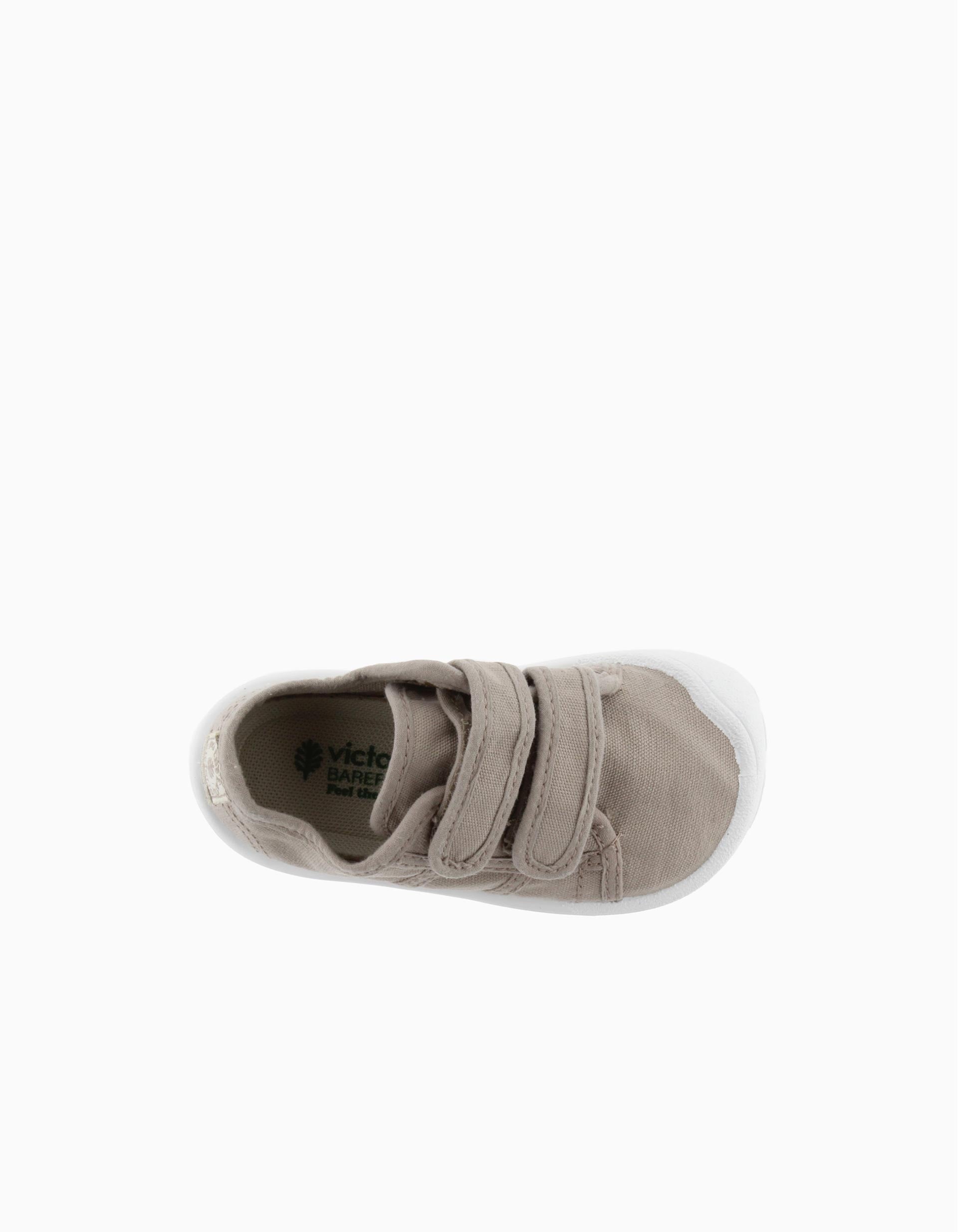 Zapatillas de lona Barefoot Victoria para niños, beige