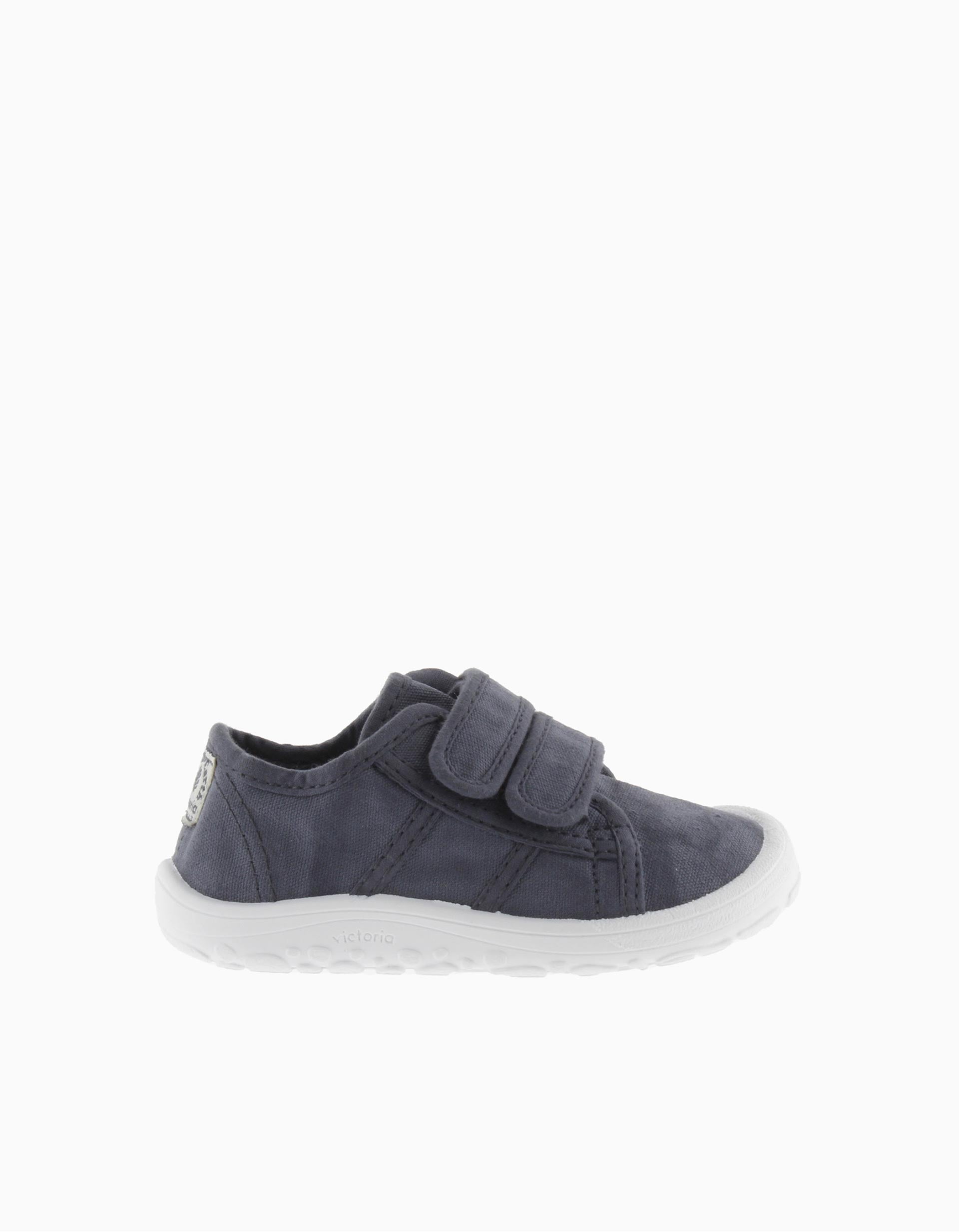 Zapatillas de lona Barefoot Victoria para niños, azul oscuro
