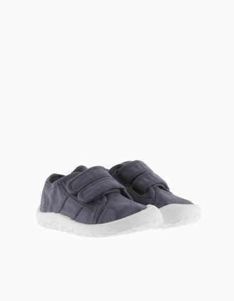 Zapatillas de lona Barefoot Victoria para niños, azul oscuro