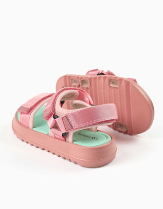 Sandales Victoria avec semelle antidérapante pour fille, rose