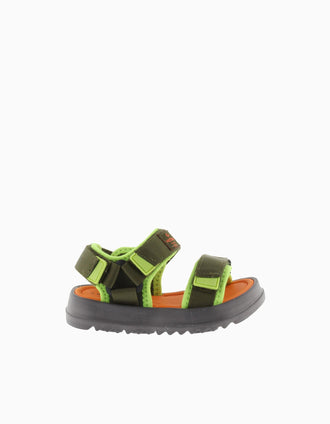 Victoria sandals with non-slip sole for baby boys, khaki green