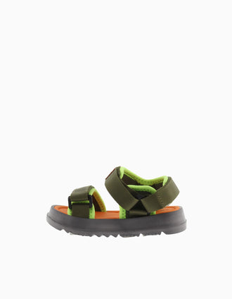 Victoria sandals with non-slip sole for baby boys, khaki green