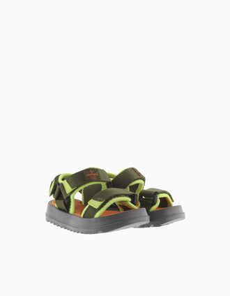 Victoria sandals with non-slip sole for baby boys, khaki green
