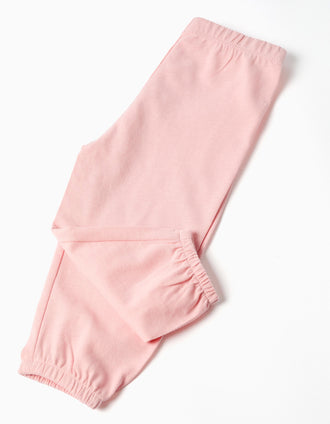 Pyjama à manches longues avec fleur pour nouveau-née et bébé, vert/rose