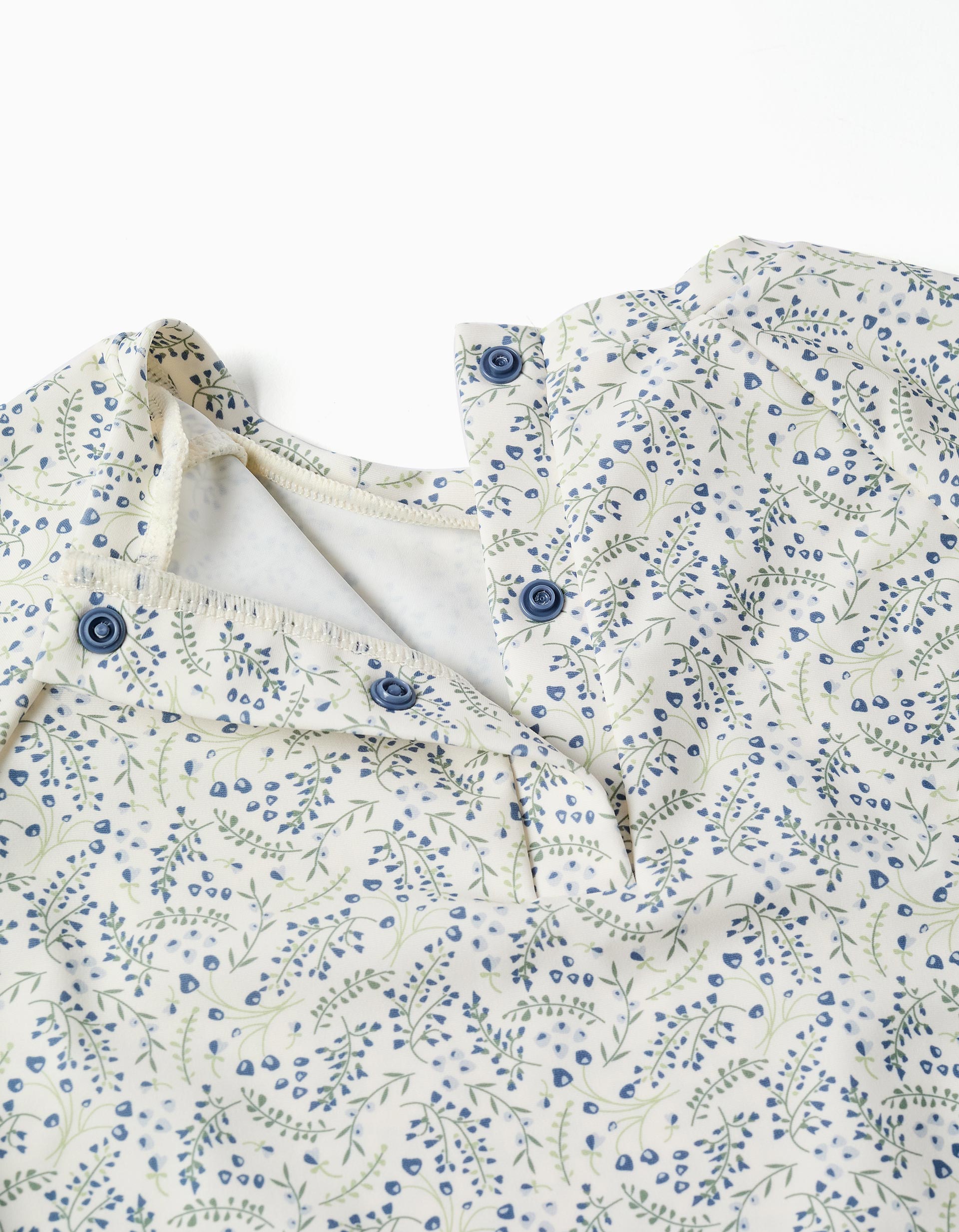 Conjunto de banho com proteção UV 80 You&Me para bebé e menina, branco/azul