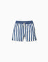 Striped swim shorts with drawstring You&Me for boys, white/blue