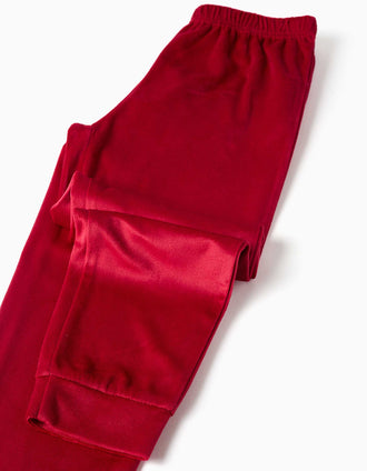 Pijama de veludo com estampado Avengers para menino, cinza/vermelho